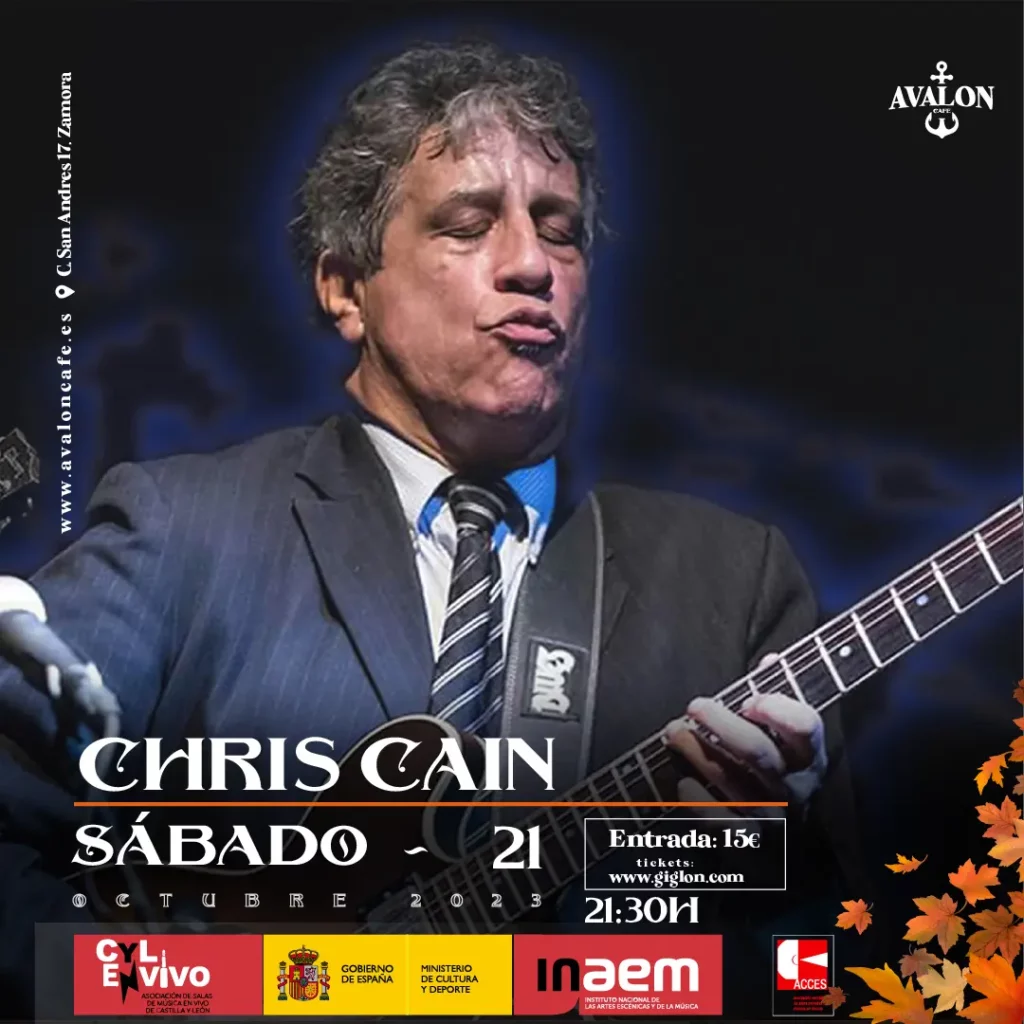 Avalon Café Zamora - Chris Cain en Vivo: Una Noche de Blues y Jazz en Avalon Cafe Zamora