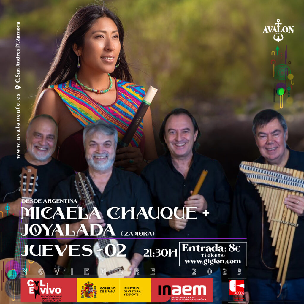 Avalon Café Zamora - 🎶 ¡No te puedes perder el Concierto de Micaela Chauque + Joyalada en el Avalon! Este jueves 2 de Noviembre🎵
