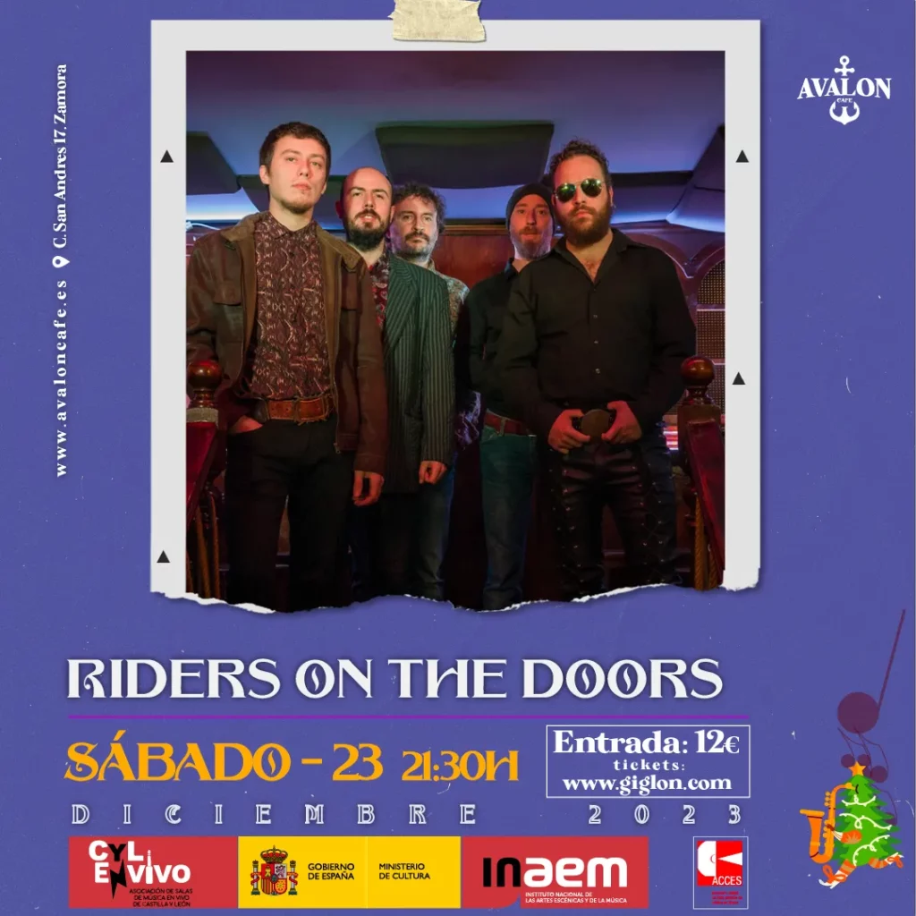 Avalon Café Zamora - Riders on The Doors: Un Tributo Electrizante en Avalon Cafe Zamora