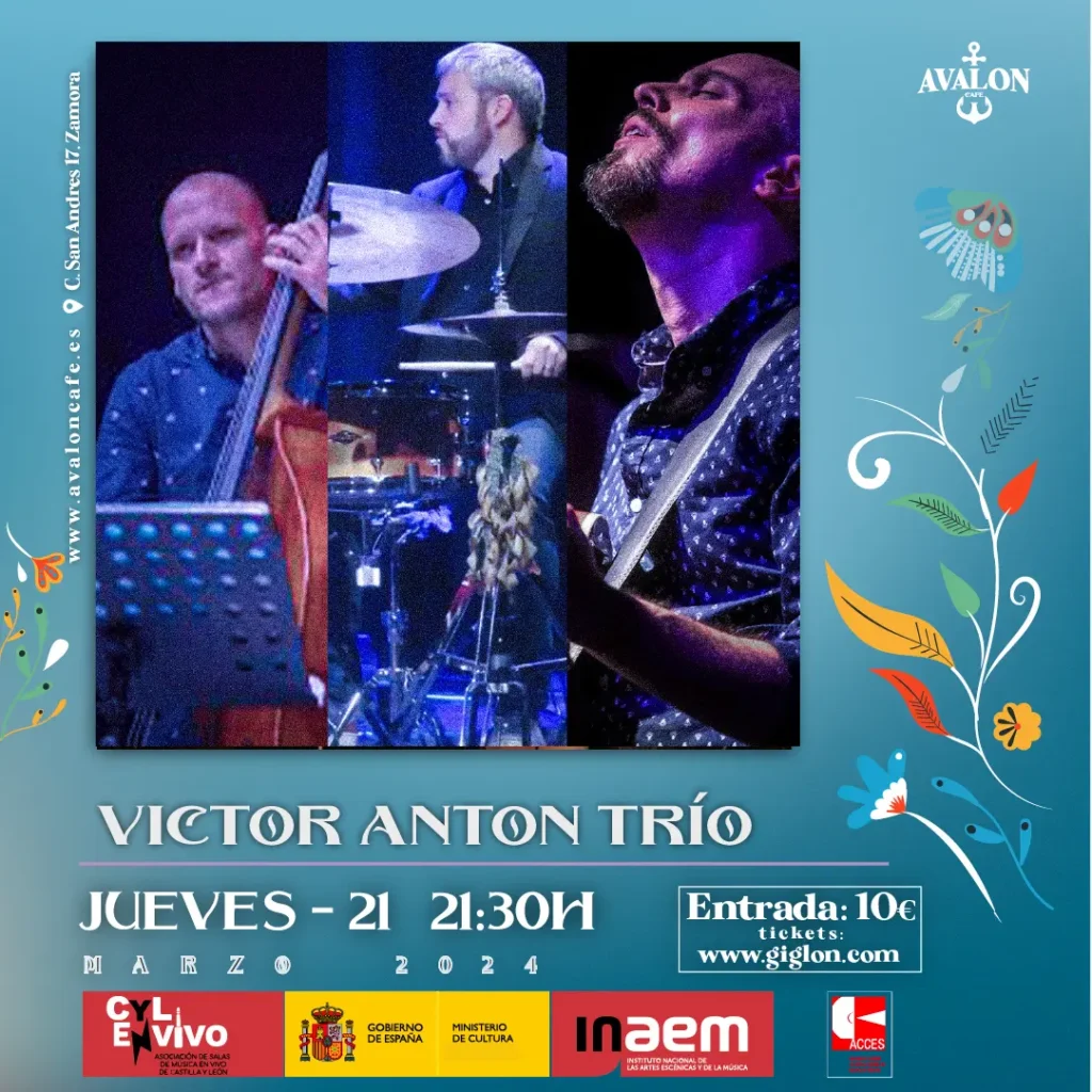 Avalon Café Zamora - Disfruta de una Noche de Jazz Contemporáneo con el Víctor Antón Trío en Avalon Café Zamora
