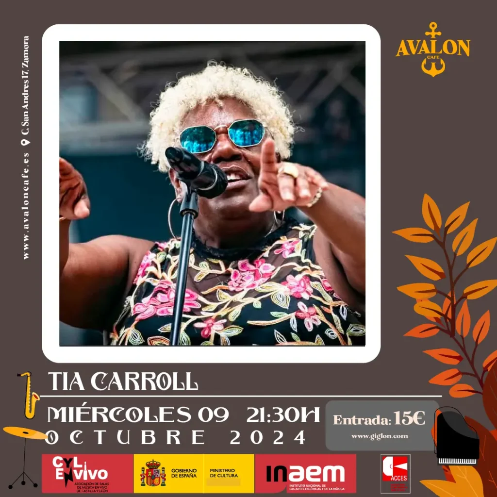 Avalon Café Zamora - Tía Carroll Miércoles 09 de octubre