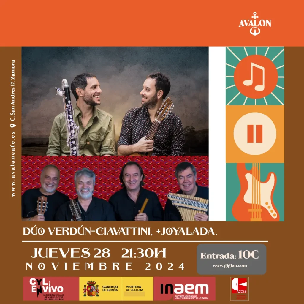 Avalon Café Zamora - Dúo Verdún-Ciavattini + Joyalada