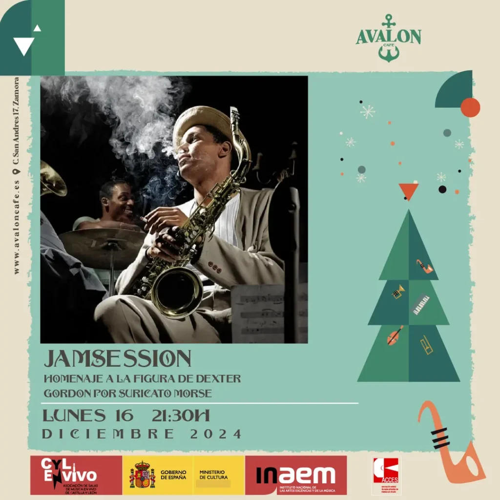 Avalon Café Zamora - Jam Session: Homenaje a la figura de Dexter Gordon por Suricato Morse